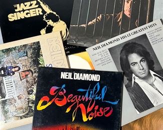 (7PC) NIEL DIAMOND RECORDS | Vinyl record albums, including: Serenade, Beautiful Noise, Stones, Tap Root Manuscript, The Jazz Singer, 12 Greatest Hits, and Jonathan Livingston Seagull motion picture soundtrack.