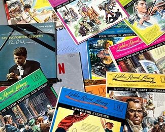 (18PC) CLASSICAL RECORDS | Includes: The Golden Record library albums 1-12 (excluded 6), Musical Sound Books, This is Darin, My Favorite Chopin, and more.