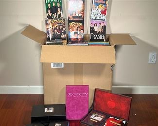 EXTENSIVE COLLECTION OF DVDS | Includes box sets: The Seinfeld Complete Series, Sex and The City, Desperate Housewives, full collections of TV shows, various movies, TV shows, and much more on DVD.