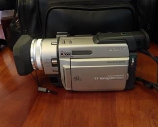 Sony camcorder with case