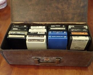 8 track tapes and case