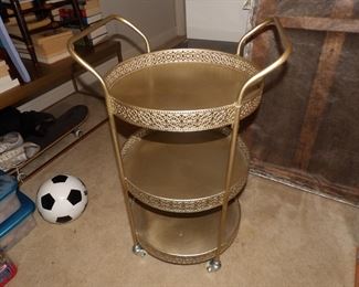 3 tiered metal cart