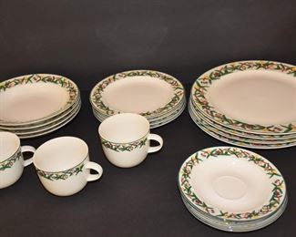 Sakura "Christmas Cheer" Dinnerware by Majesticware - 19 Piece Set
