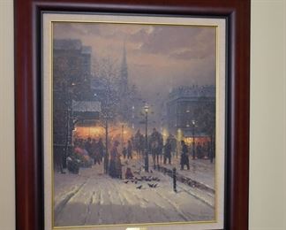 "A Child's Joy" Print by G. Harvey, Matted and Framed Under Glass, 32 x 37"