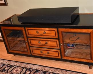 Credenza - 67 x 19.75 x 29" - Three Drawers, Two Doors - On Coasters