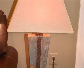 "Uttermost" Slate Accent Lamp - 28.5 Tall; Shade is 12"