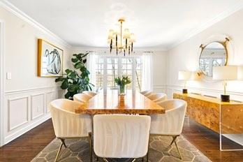 jonathan adler BOND Dining Room Table, Chairs and Credenza. Chairs are not JA