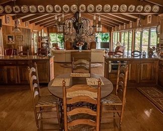 Table w ladder back chairs
Lenox Collector plates