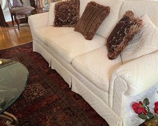White Henredon Sofa