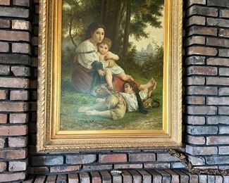 ‘Rest’ Painting by William Adolphe Bouguereau