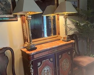 20th Century Louis XVI Style chest and Mirror