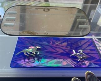 Cobalt Blue Irredecent Tray
Jockey horse pin