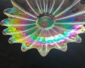 Irredecent Ruffled Bowl