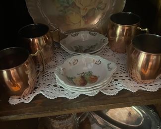 Copper mugs