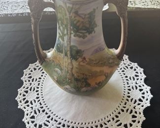 Hand painted Nippon vase