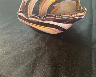 Blown glass bowl