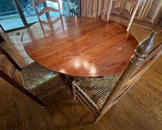 Cherry oval table