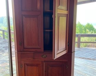 Cherry Corner Cupboard