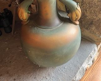 Large two handled dolphin vase
Marked Italy