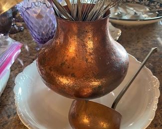 Copper pot and copper dipper