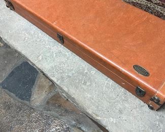 Rare hard case leather Browning Gun Case for Rifle Shotgun
