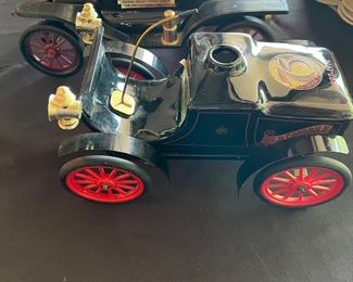 Car whiskey Jim Beam decanters