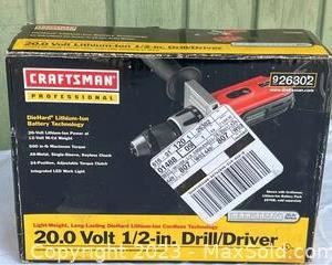 wcraftsman 12 drilldriver new5011 t