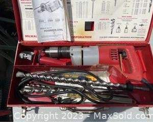 wmilwaukee heavy duty hammer drill5211 t