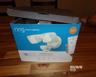 Ring motion activated flood light  wired