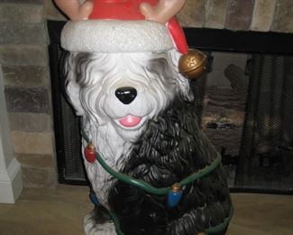 light up blow mold dog