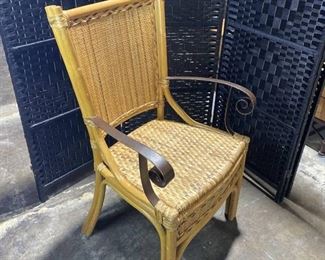 Bamboo and Iron Chair