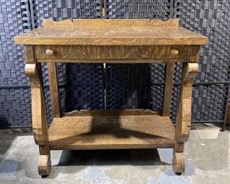 Antique Tiger Oak Sideboard