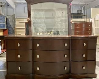 Modern Dresser and Mirror