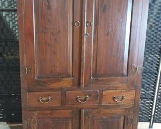 Nice Solid Wood Armoire Media Cabinet