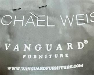 2. Set of 10 Michael Weiss for Vanguard Furniture Upholstered Dining Chairs w/ Nailhead Detail 2 Arm (25" x 22" x 39") 8 Side (21" x 22" x 39")