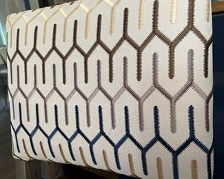 2. Set of 10 Michael Weiss for Vanguard Furniture Upholstered Dining Chairs w/ Nailhead Detail 2 Arm (25" x 22" x 39") 8 Side (21" x 22" x 39")