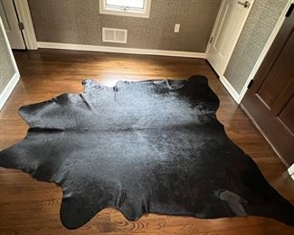 6. Black Hide Rug (93" x 83")