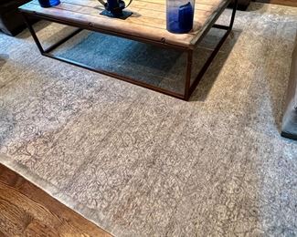 15. Neutral Tone Contemporary Area Rug (11'8" x 9')