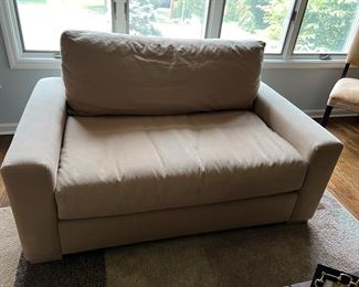 19. Restoration Hardware Single Cushion Loveseat (59" x 39" x 38")