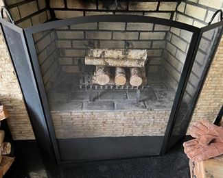 25. Tri Fold Fireplace Screen (50" x 37")