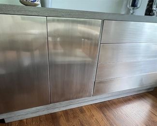 34. Bernhardt Contemporary Sideboard w/ Metallic Accent (78" x 20" x 36") 