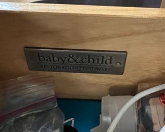 38. Restoration Hardware Baby & Child 1 Drawer Nightstand (20" x 17" x 26") 