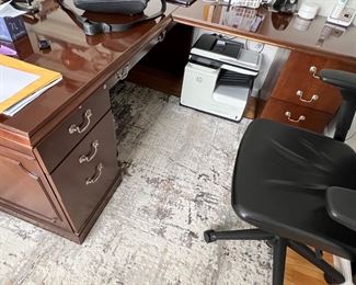 69. Gunlock Corner Desk (68" x 68" x 29"h)