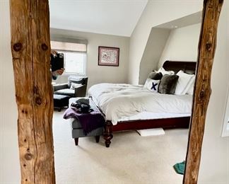 61. Floor Mirror w/ Rustic Wood Frame (47" x 84")