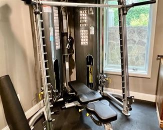 75. Tough Stuff Fitness International Lat/Pull up Bar Station w/ Bench 