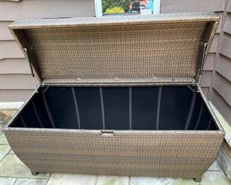 82. All Weather Wicker Storage Chest (67" x 28" x 31")
