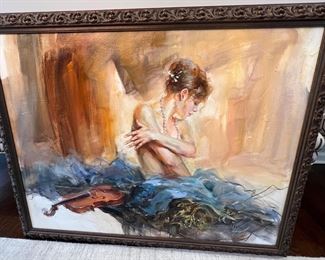505. Signed Oil on Canvas by Anna Razumovskaya "Prelude II" (30" x 40")