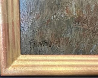 502. Signed Oil on Canvas by Michael Fratrich Farm Before Storm (50" x 32")