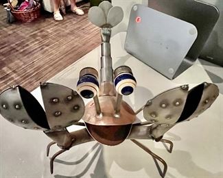 Metal Lobster Sculpture