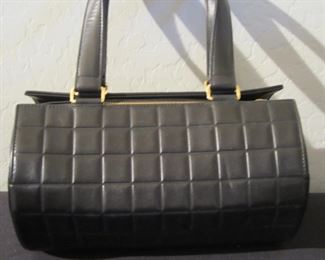 Chanel Chocolate Bar Barrel Bag, Quilted Leather